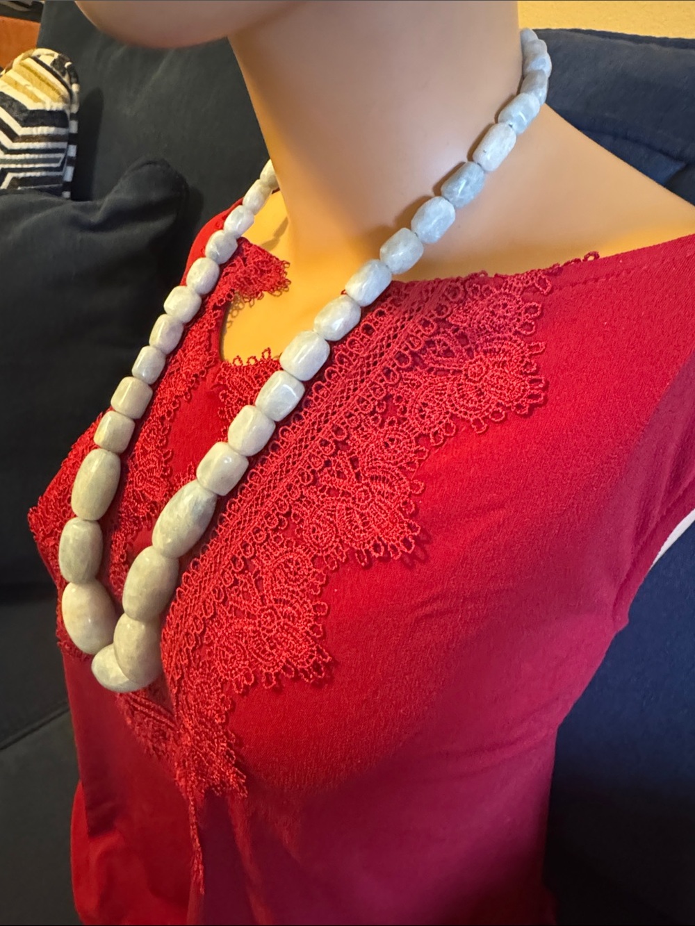 Jay king DTR Mine Finds blue Chalcedony beaded necklace w/925 sterling clasp - Picture 7 of 9